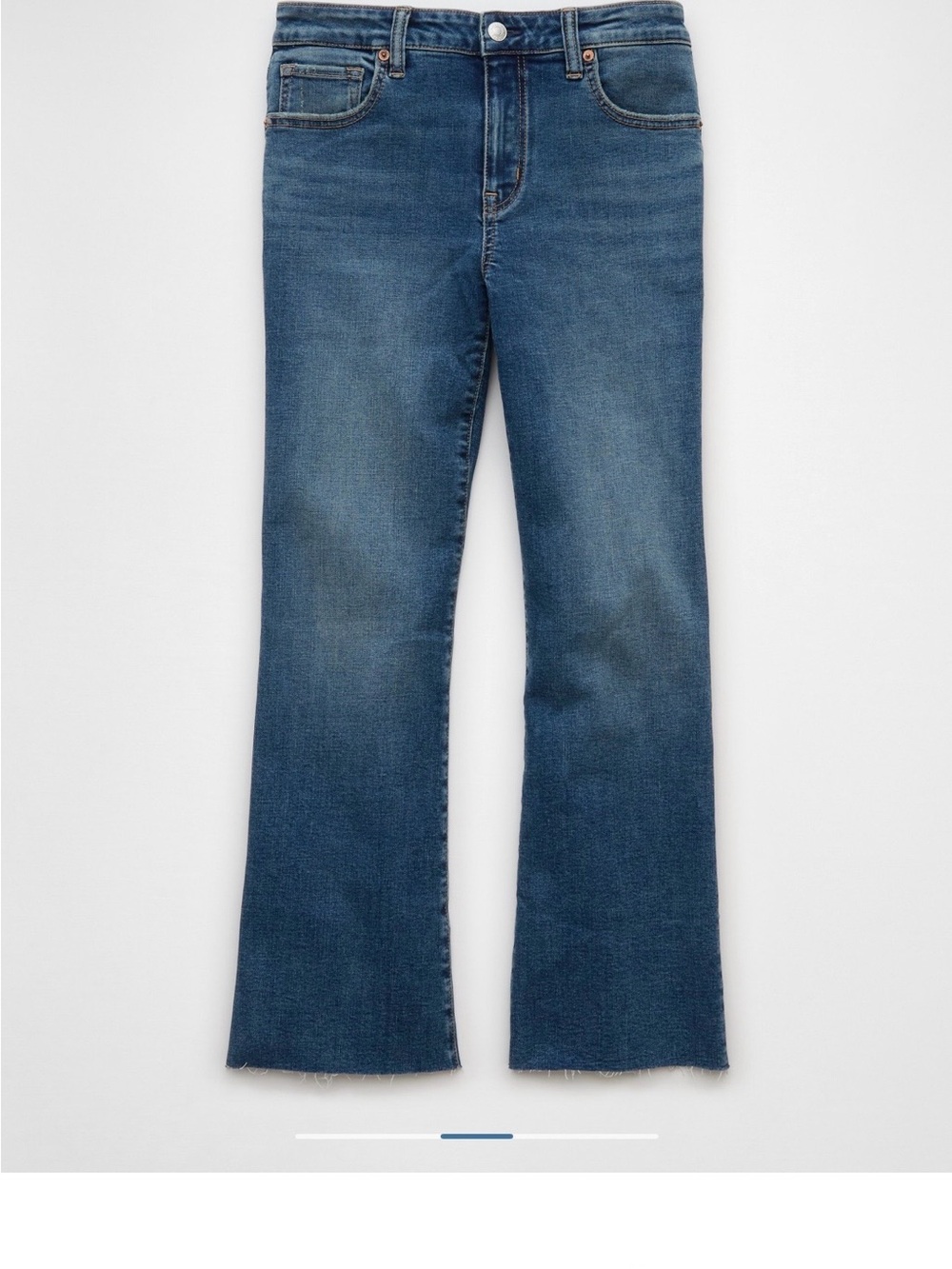 NWT AE kick Boot crop raw hem short- Next level Stretch - Picture 6 of 9